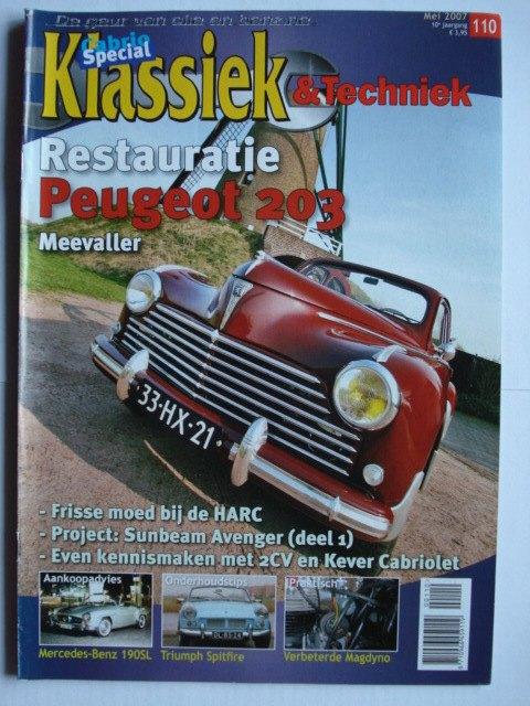 Klassiek & Techniek 05/2007 Peugeot 203/Mercedes 190 SL/Citr, Envoi, Utilisé, Général
