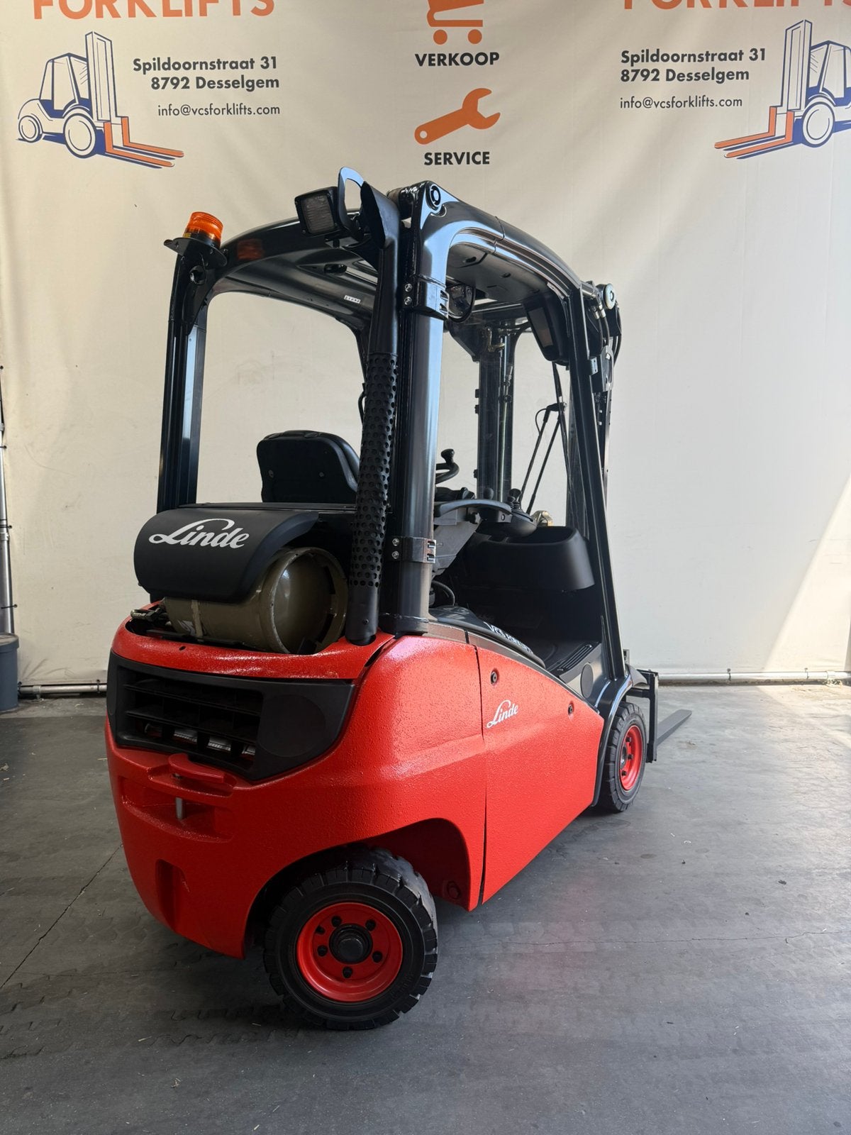 LINDE HEFTRUCK 1,8 ton triplex + side shift met garantie, Enlèvement, LPG, Chariot élévateur