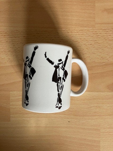 witte mok Michael Jackson, Enlèvement, Comme neuf, Autres matériaux, Tasse et/ou soucoupe