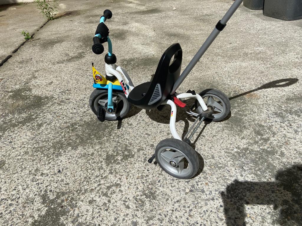 Tricycle Puki, Enlèvement, Utilisé, Tige de poussée