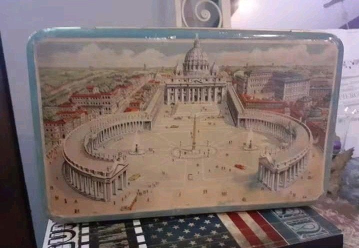 Boite biscuits Vatican DBF 1950 Pontificat, Enlèvement ou Envoi, Biscuits