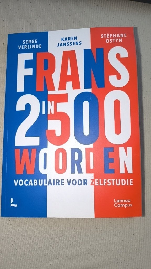 Frans in 2500 Woorden, Neuf, Enlèvement ou Envoi, Secondaire, Serge Verlinde , Karen Jansens , Stephanie Ostyn