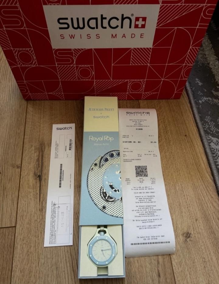 AP X Swatch Royal pop blue eight, Enlèvement ou Envoi, Swatch