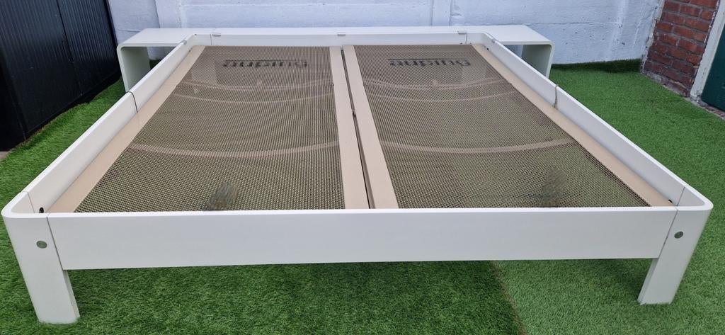 Auping Auronde Bed 180x200cm met Achterelement en Tafeltjes, Ophalen of Verzenden