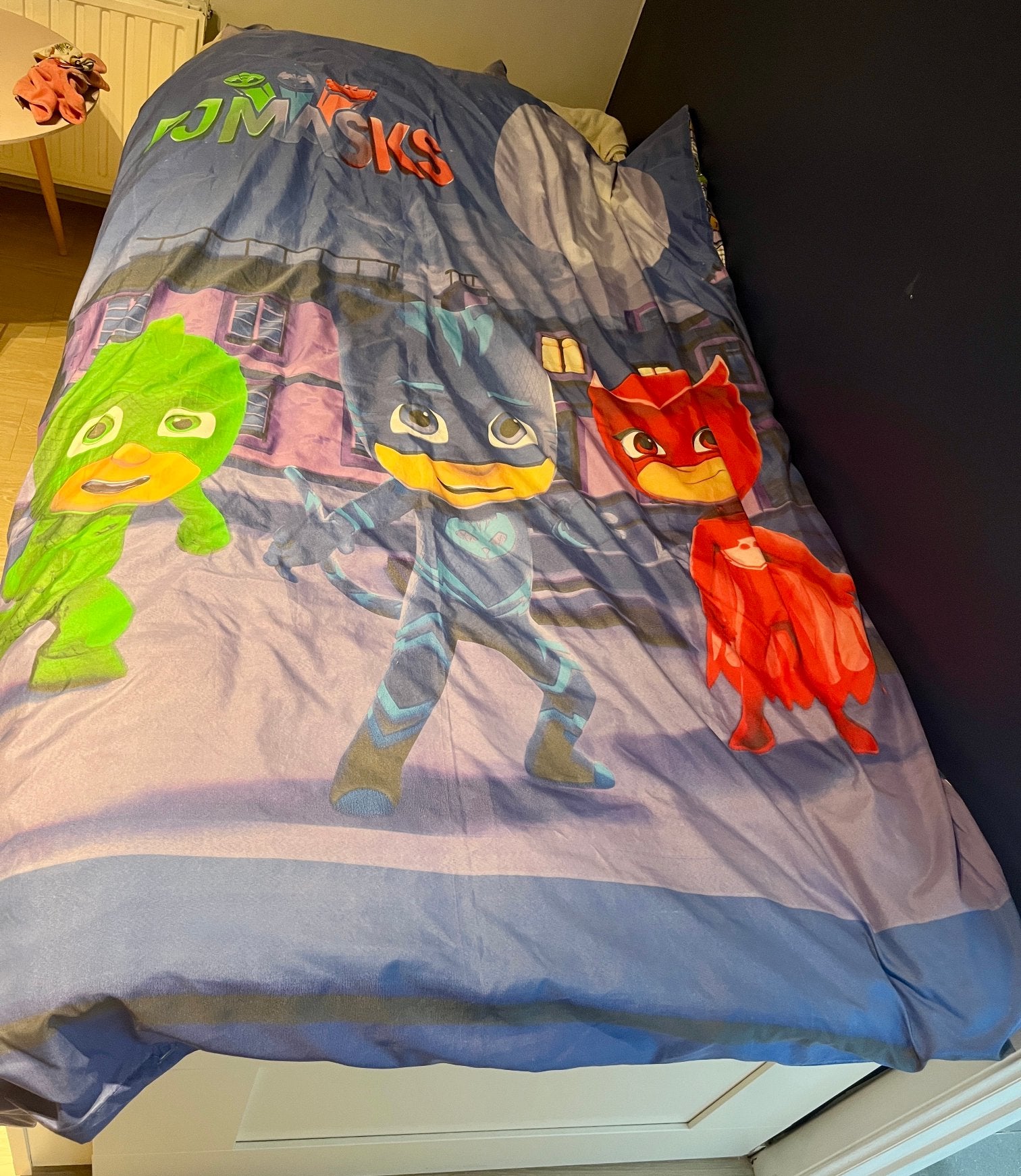 Drap housse pyjamask, Enlèvement ou Envoi, Comme neuf, Housse de couette