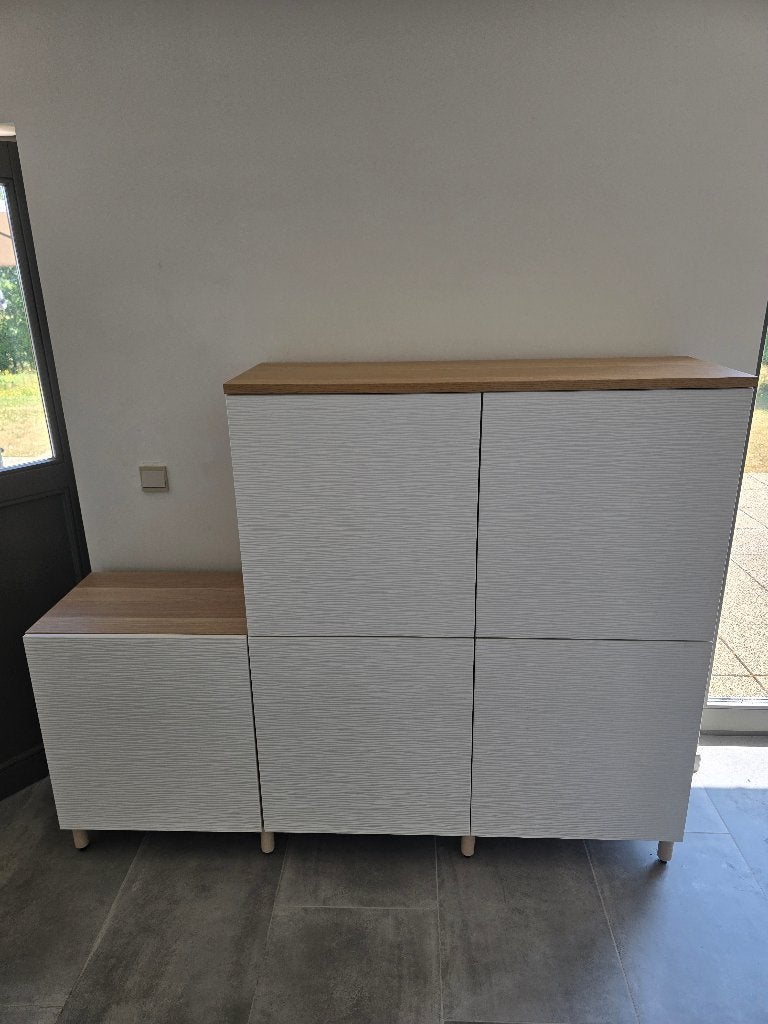 Armoires Ikea - Besta, 25 à 50 cm, Avec porte(s), Chêne, 150 à 200 cm