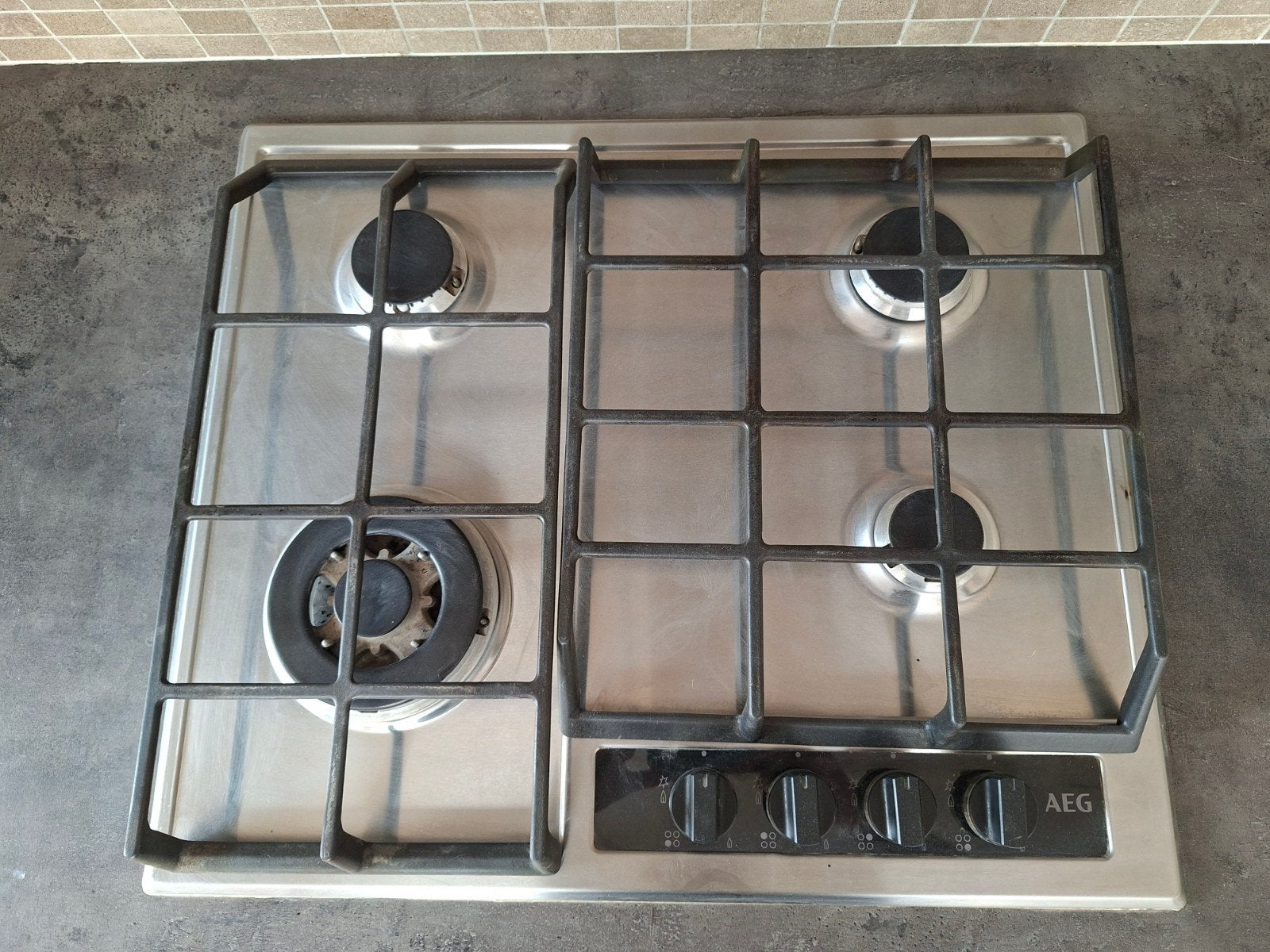 Aeg 4 pits gasfornuis met elektrische ontsteking, Ophalen, Inductie