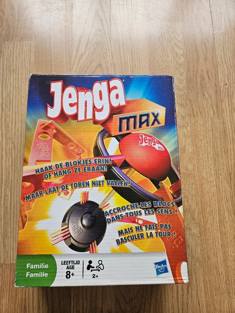 Jenga Max Parker Hasbro, Een of twee spelers, Ophalen of Verzenden, Gebruikt, HASBRO
