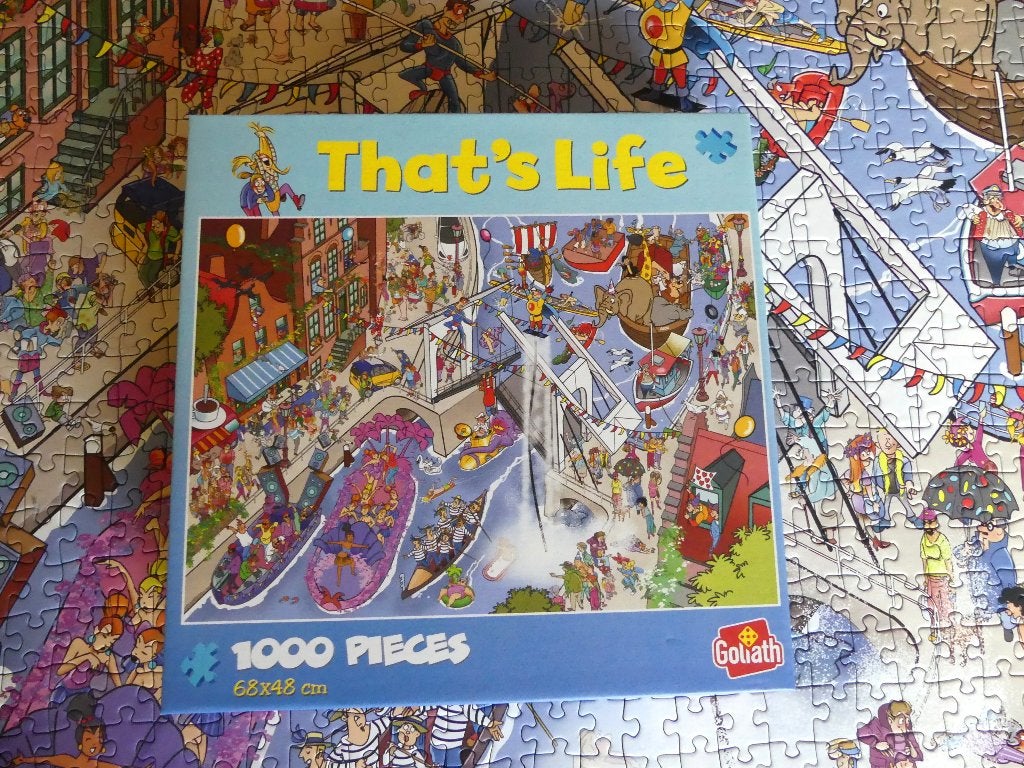 Puzzel Goliath That's Life - Kanaalparade - 1000 stukjes, Ophalen of Verzenden, 500 t/m 1500 stukjes, Zo goed als nieuw, Legpuzzel