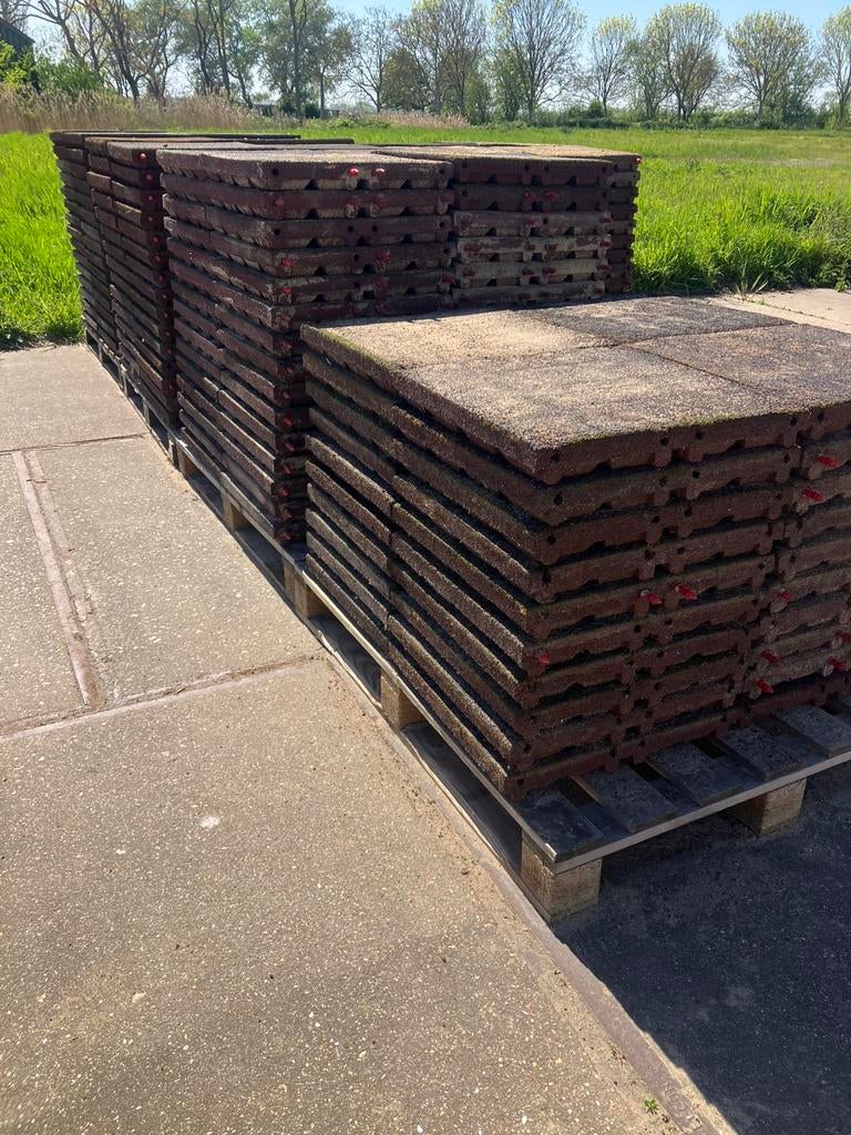 🐴 280 vochtdoorlatende rubberen stalmatten 50x50x6,5cm 🐴, Dieren en Toebehoren