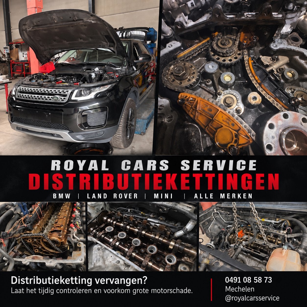 Distributiekettingen en alle andere werkzaamheden, Garantie, Entretien