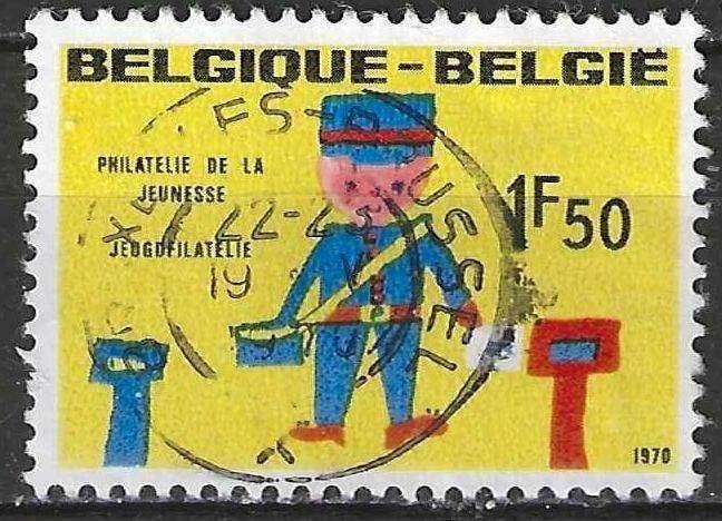 Belgique 1970 - Yvert/OBP 1528 - Philatélie pourla jeu (ST), Timbres & Monnaies, Envoi, Affranchi, Oblitéré, Enfants