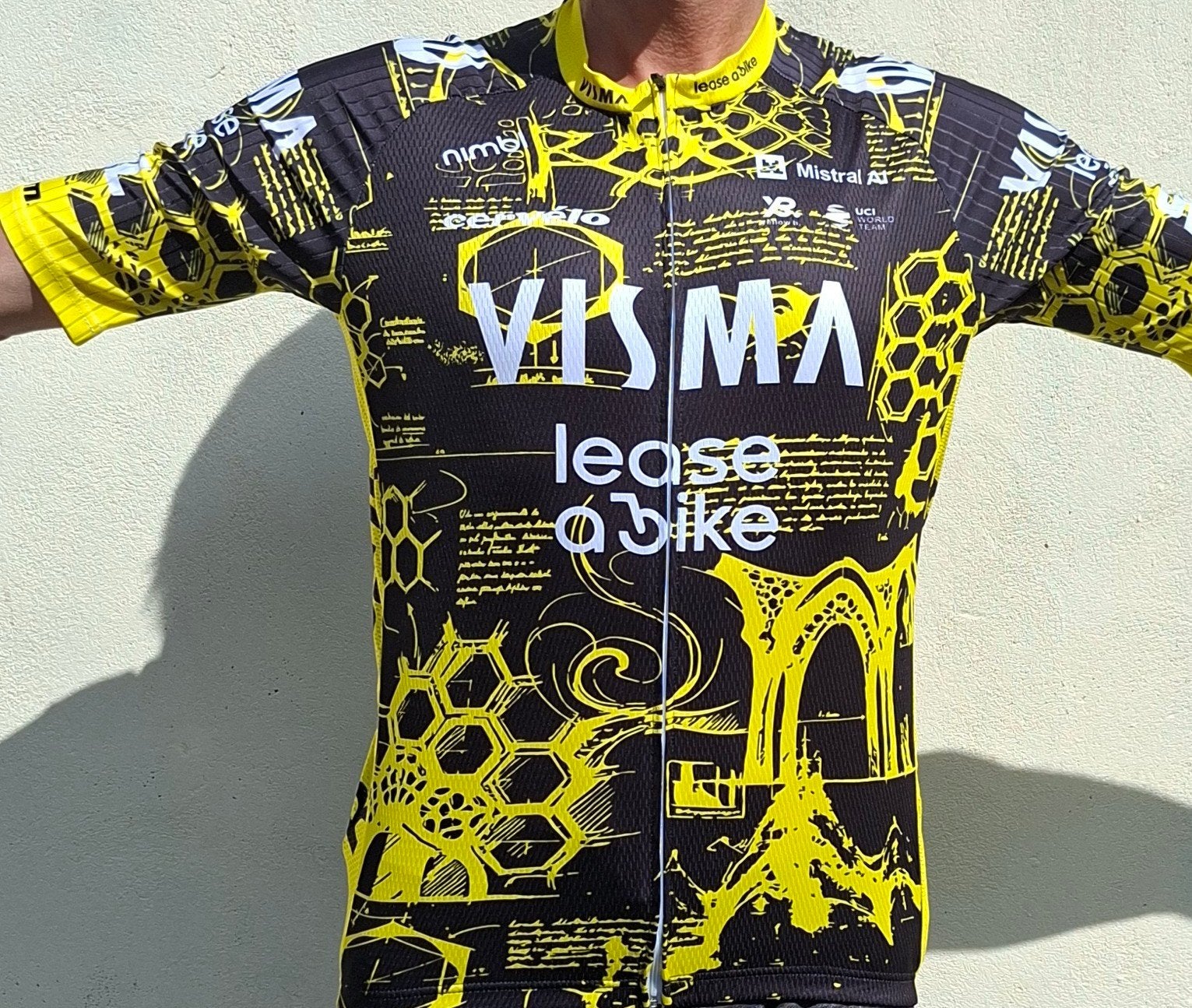 Fiets truitje Visma WVA tour de France, Ophalen, Geel, Nieuw, Overige maten