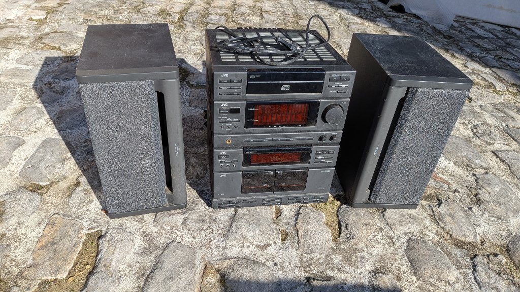 Chaîne hi-fi vintage JVC MX-1 – CD, cassette, radio, Enlèvement, Utilisé, Deck cassettes ou Lecteur-enregistreur de cassettes