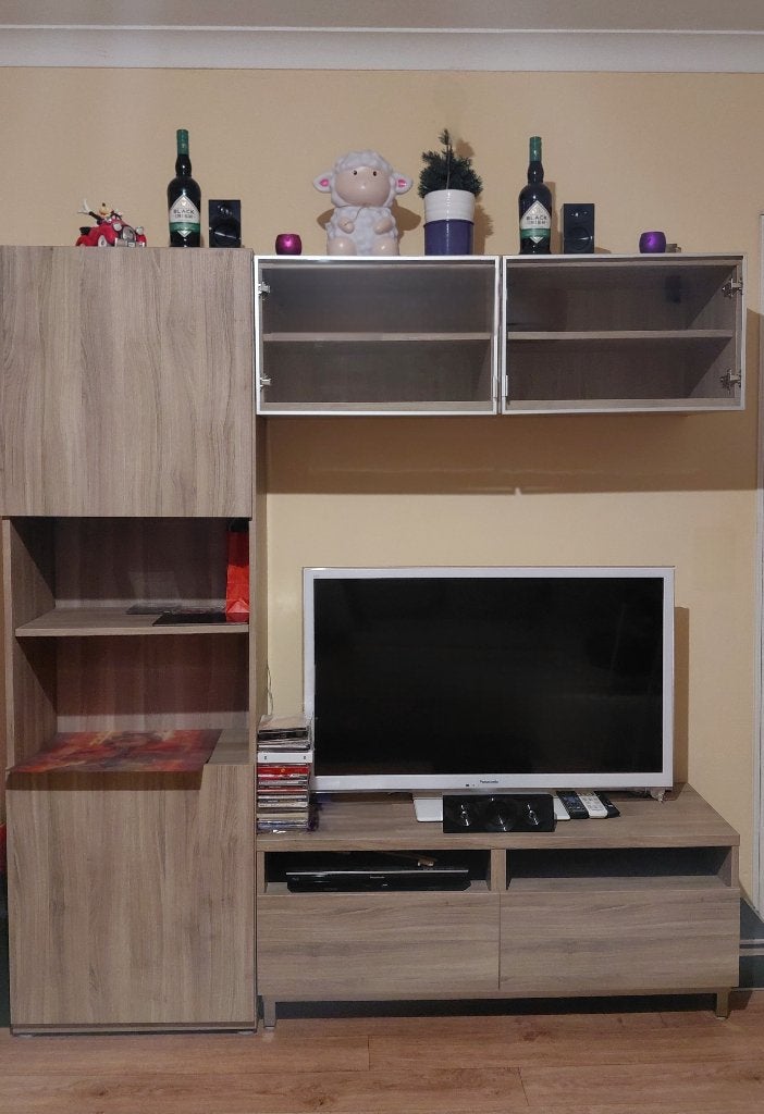 Living kasten + TV kast (Hasselt, BE), Huis en Inrichting, Kasten |Televisiemeubels, Ophalen, 100 tot 150 cm, Zo goed als nieuw