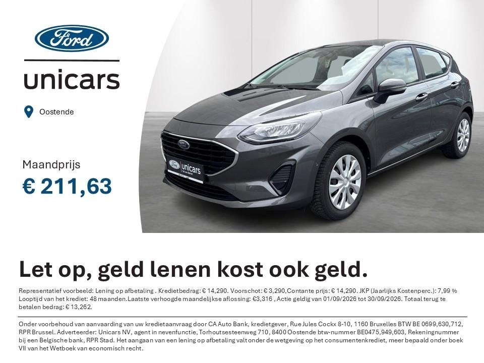 Ford Fiesta COOL&CONNECT, https://public.car-pass.be/vhr/c1a81f15-2f27-4e44-9c46-0a002f76d860, Argent ou Gris, Achat, 4 portes
