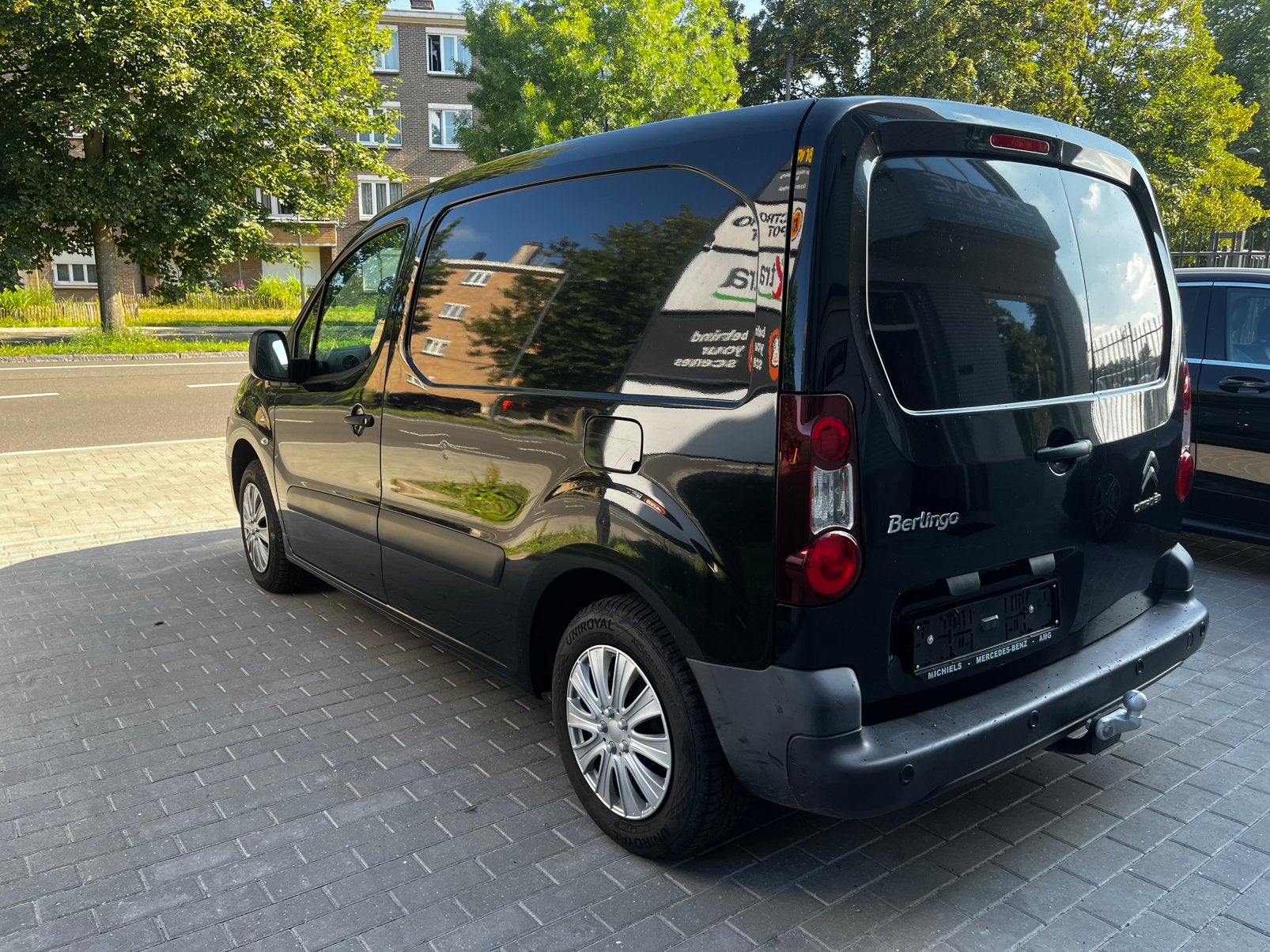 CITROEN BERLINGO BENZINE 3-ZITS, Stof, 4 cilinders, Zwart, Bedrijf