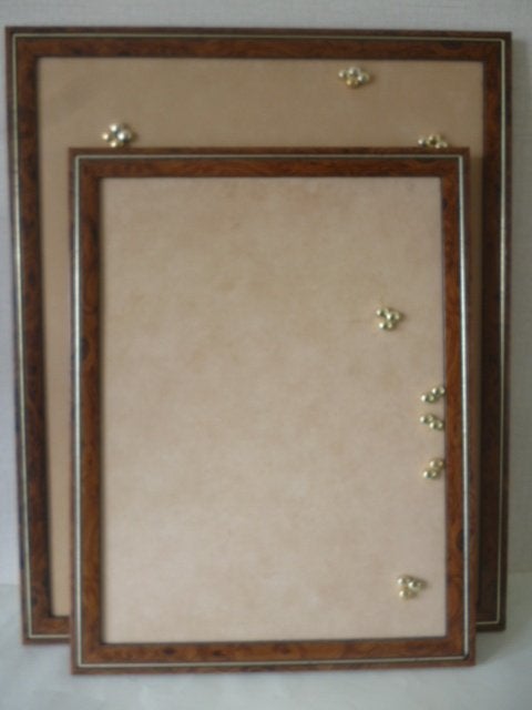 2 Magneetborden 54x44cm en 44x34cm met magneten (goud), Ophalen of Verzenden, Zo goed als nieuw