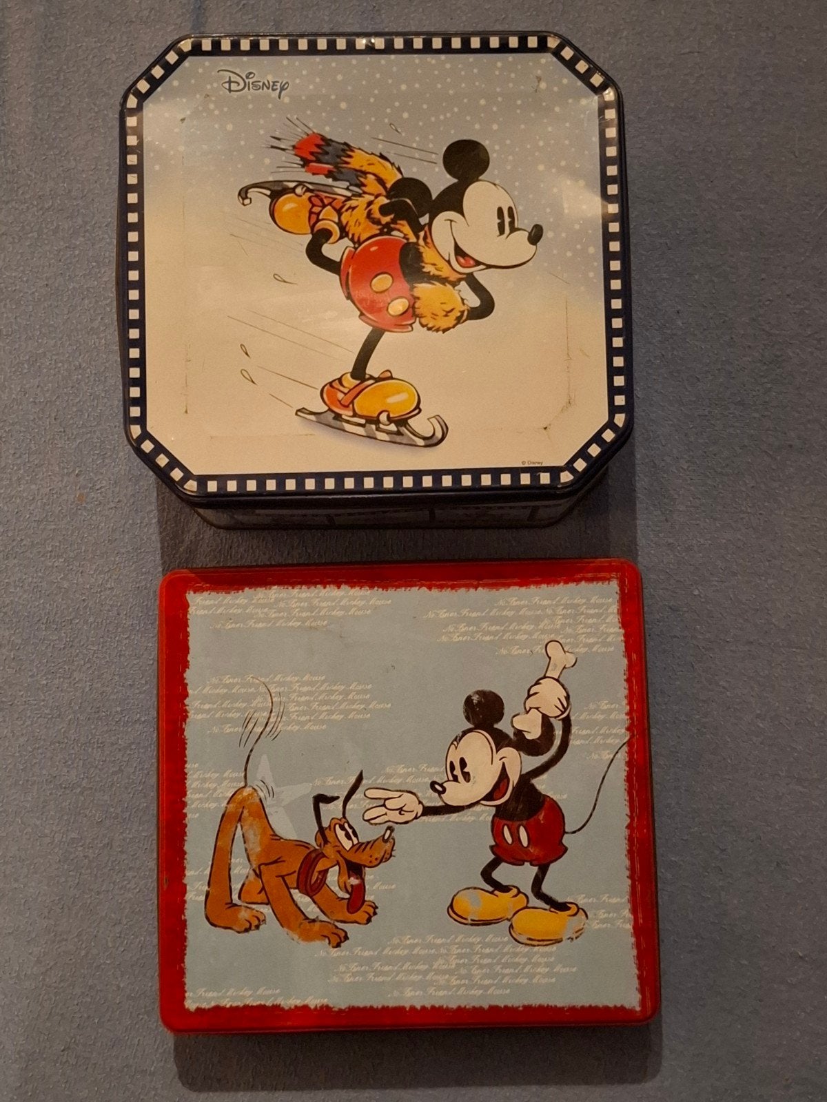 Boîtes en fer blanc Mickey Mouse, Enlèvement ou Envoi, Utilisé