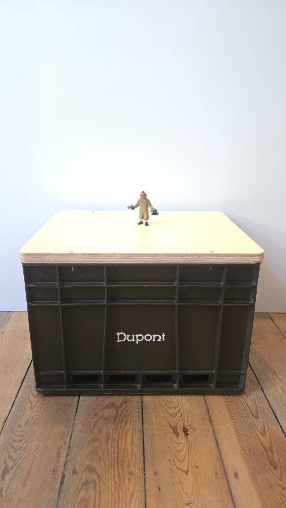 Bijzettafeltje / kruk / opbergdoos - DUPONT, Ophalen of Verzenden, Huis en Inrichting
