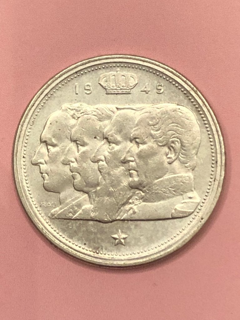 Munt zilver België 100 FR 1949 vlaams MEDAILLESLAG zeldzaam, Enlèvement ou Envoi, Monnaie en vrac, Argent, Argent