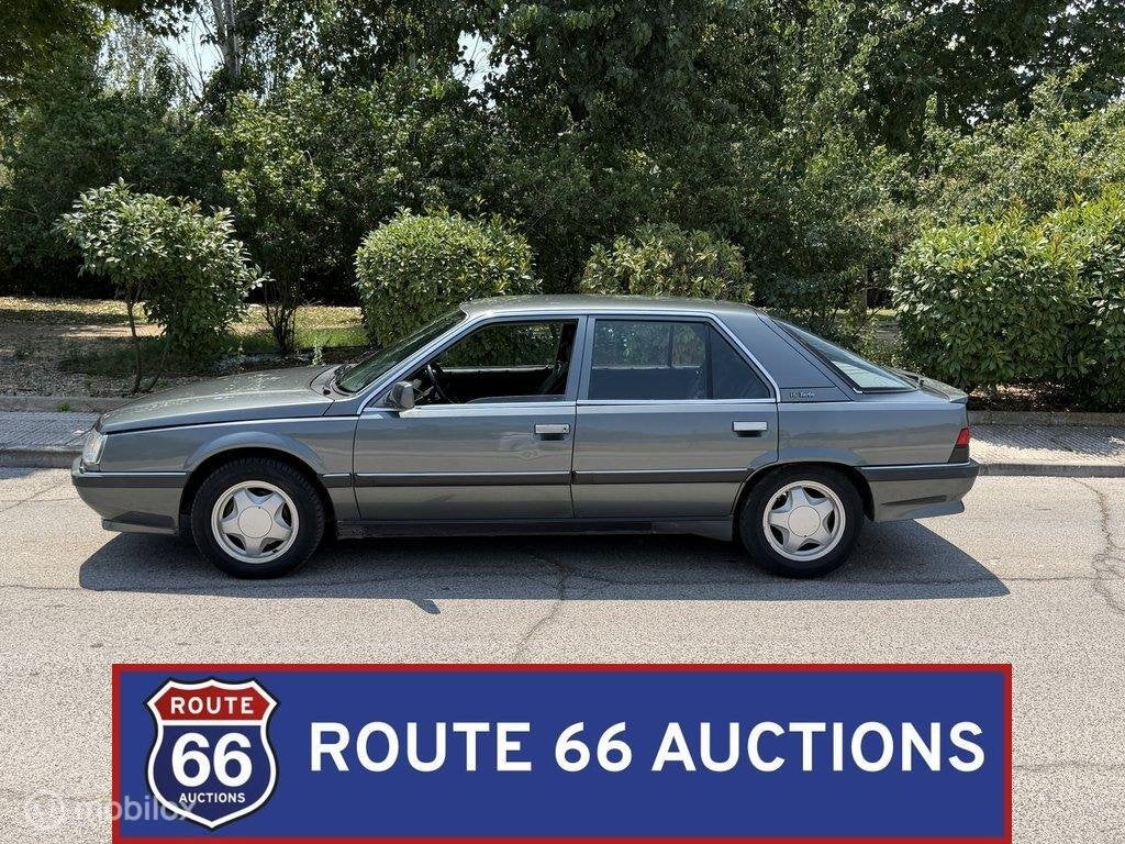 Renault 25 V6 Turbo | 1990 | Route 66 Auctions, Renault, Zwart, Bedrijf, Handgeschakeld