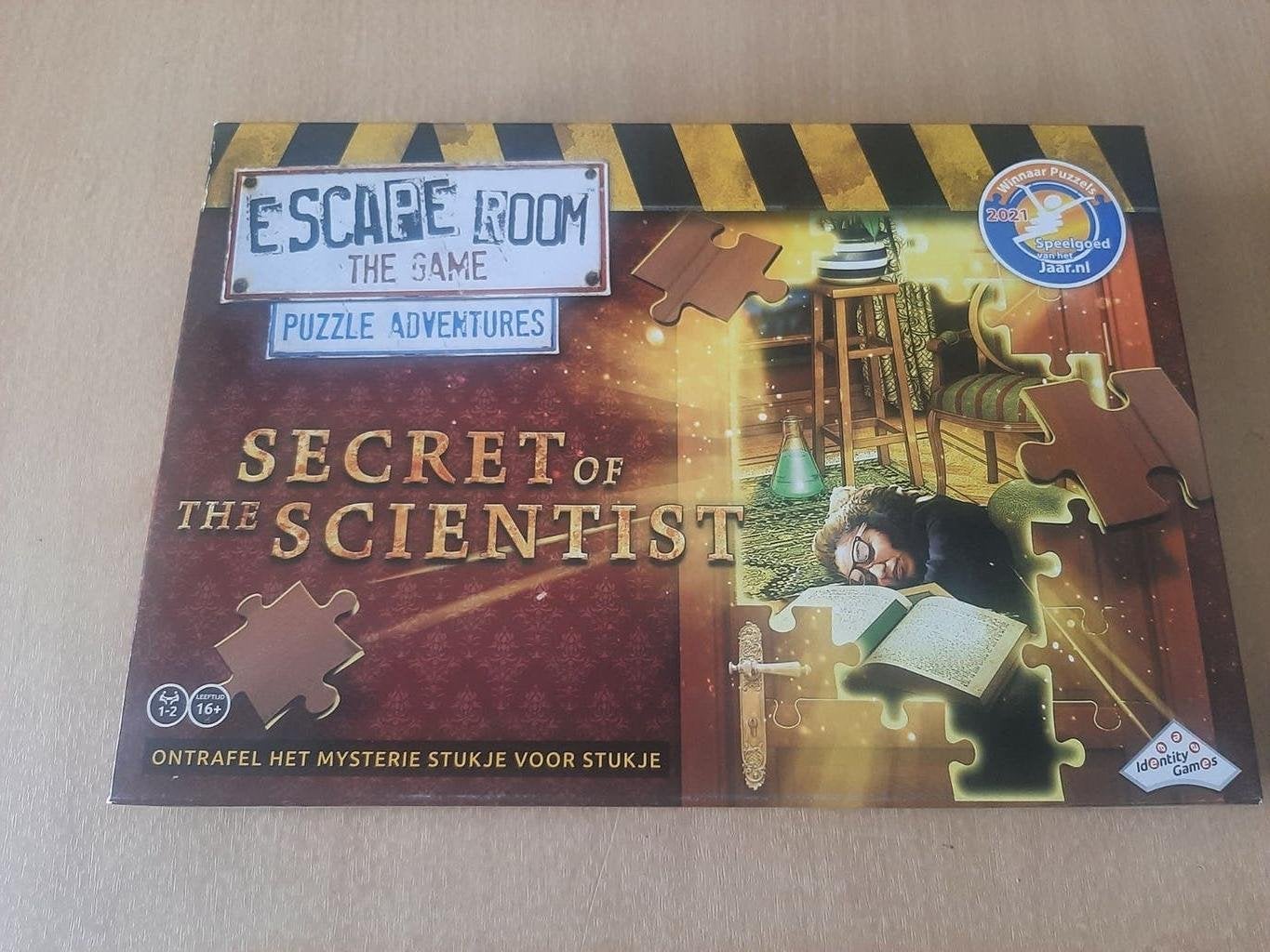 Escape puzzle adventures: Secret of the scientist, Hobby & Loisirs créatifs, Enlèvement ou Envoi, Comme neuf, Puzzle
