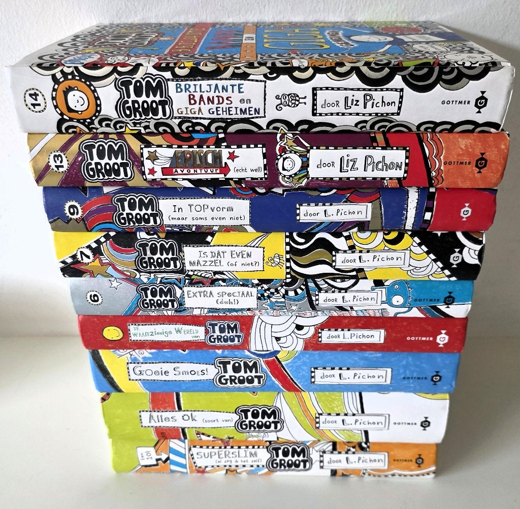9 jeugdboeken : Tom Groot, Boeken, Kinderboeken | Jeugd | 10 tot 12 jaar, Ophalen of Verzenden