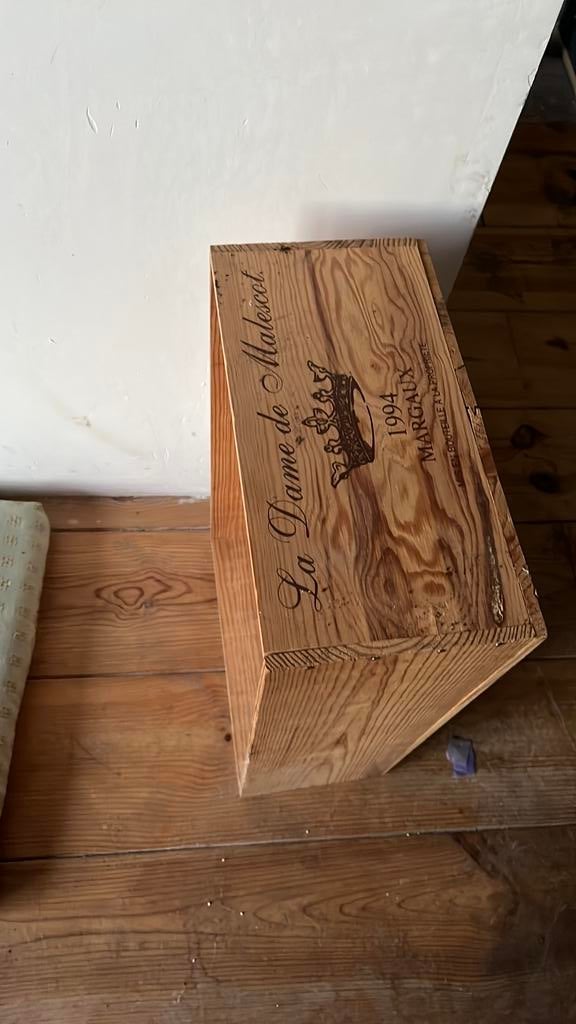 Vin Caisse en bois, Enlèvement, Utilisé