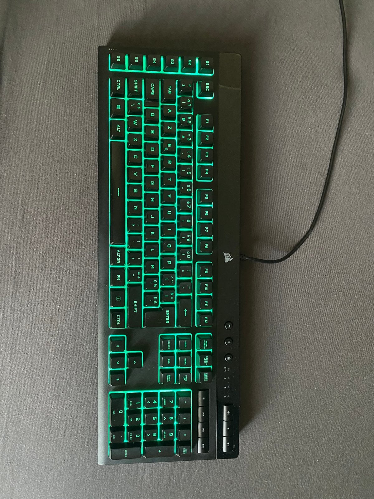 Corsair K55 RGB PRO Gaming Toetsenbord AZERTY, Ophalen, Gaming toetsenbord, Azerty, Zo goed als nieuw