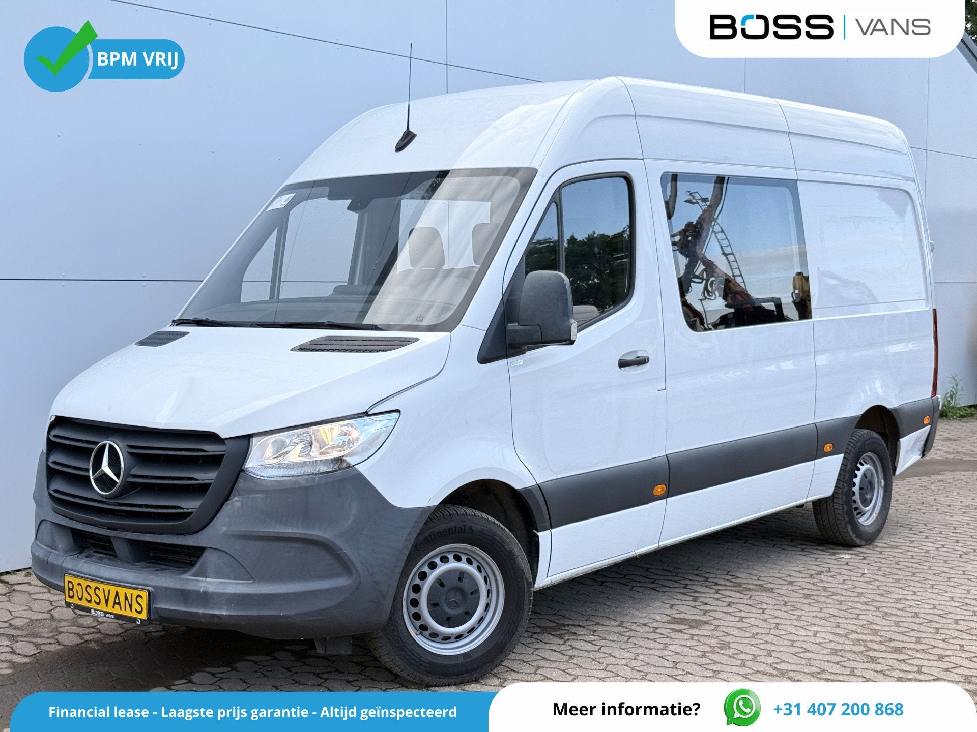 Mercedes-Benz Sprinter 314 2.2 CDI Automaat L2H2 Dubbele Cab, Automaat, Gebruikt, Zwart, 4 cilinders