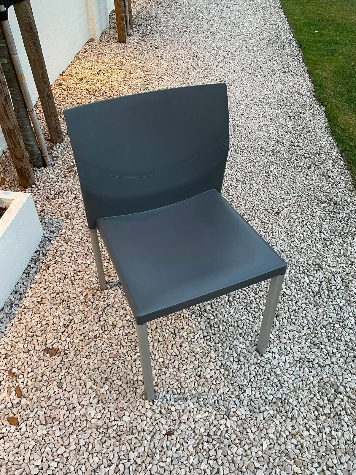Set van 6 stoelen, Maison & Meubles, Chaises, Enlèvement, Comme neuf, Gris, Synthétique