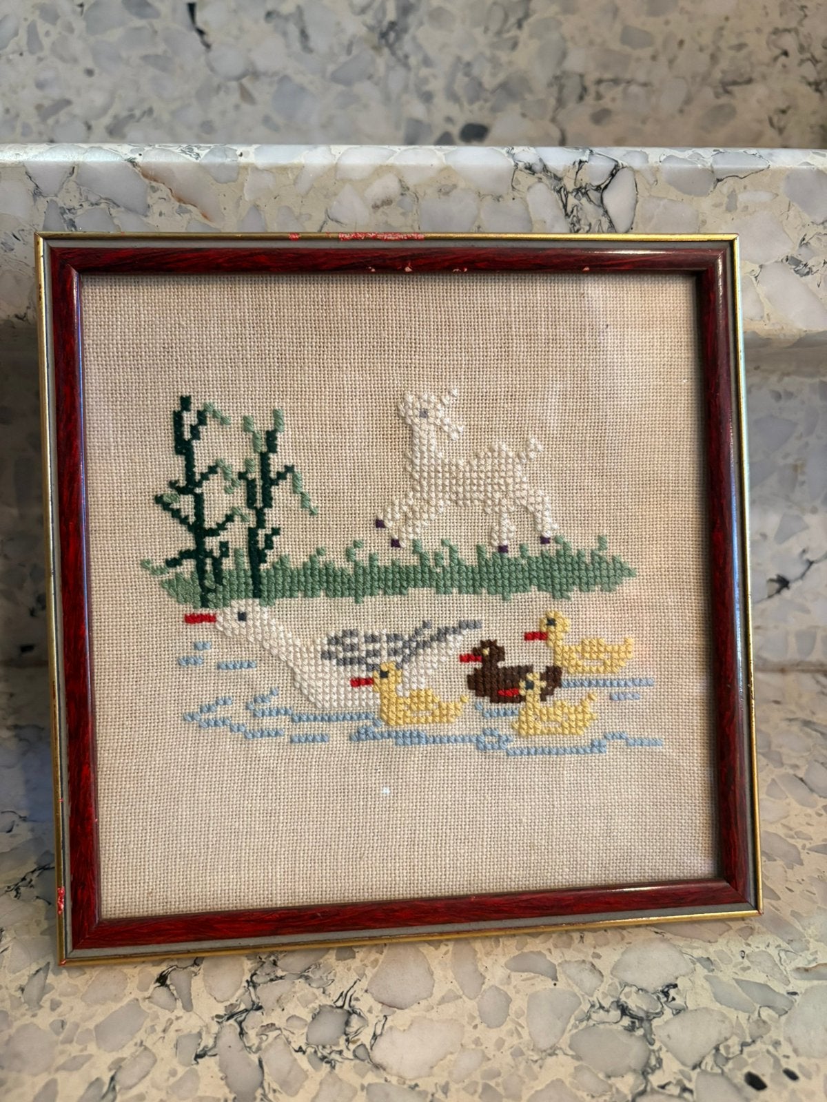 Vintage kruissteek borduurwerkje, Enlèvement ou Envoi, Comme neuf