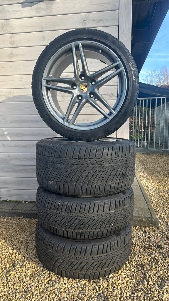 Originele Porsche 911 -  Carrera Velgen + Winterbanden, Gebruikt, 295 mm, Banden en Velgen, Winterbanden