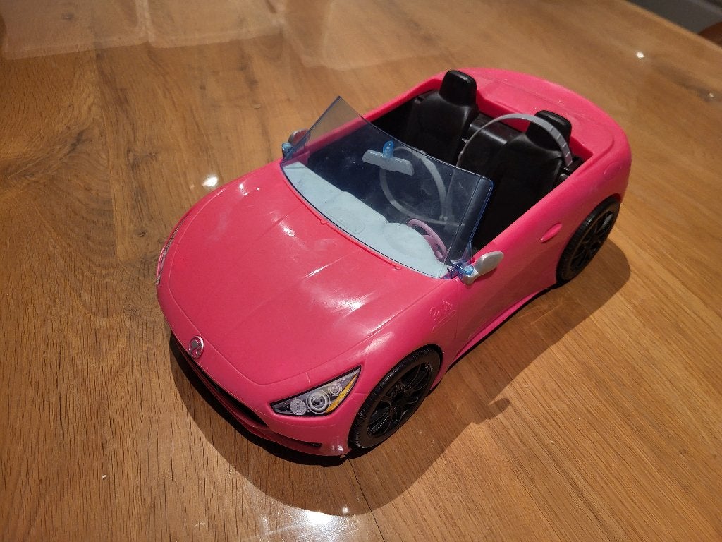Barbie cabrio, Ophalen, Zo goed als nieuw, Barbie