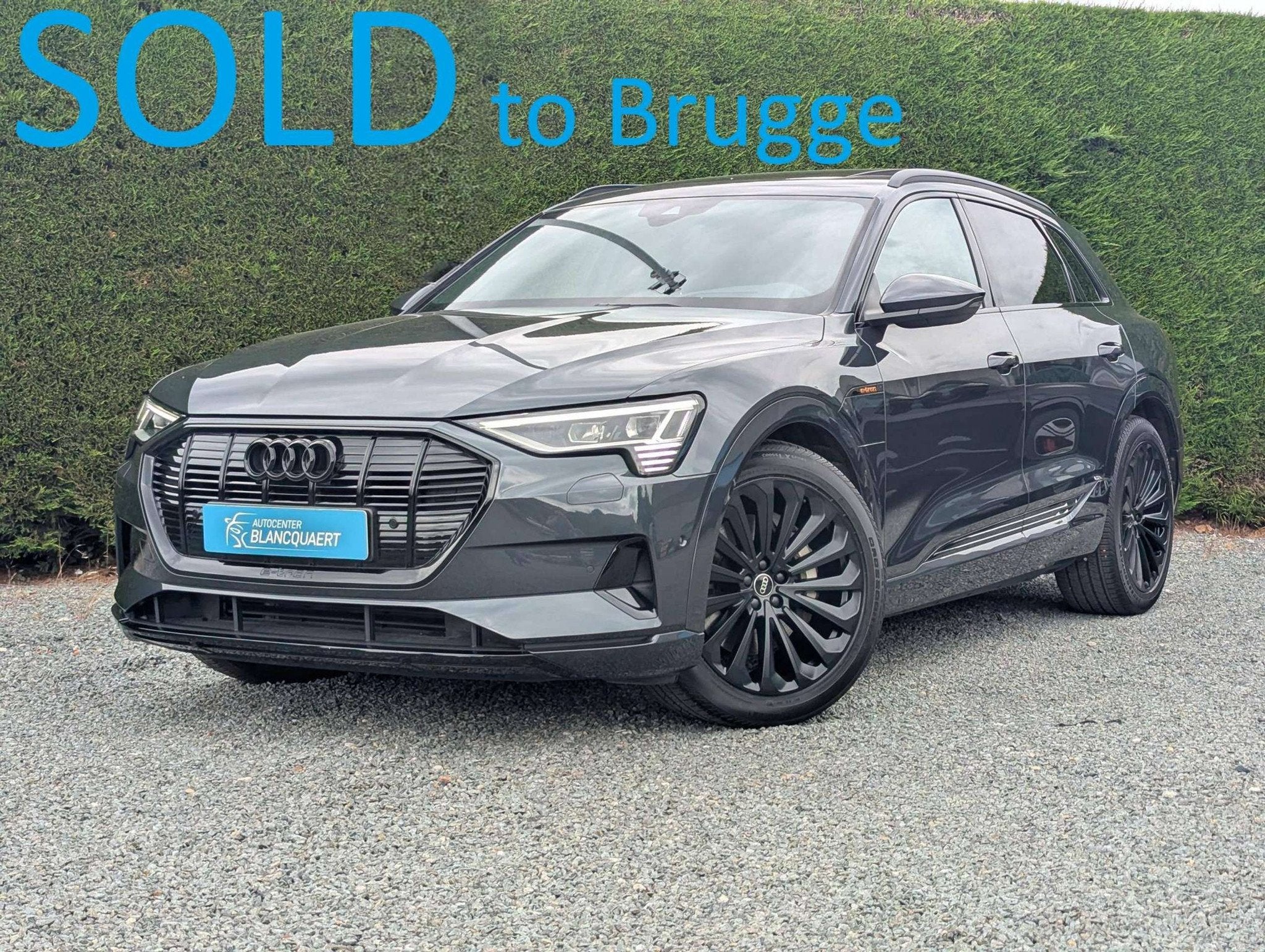 Audi Q8 e-tron ! verkocht!(Q8) S-line- opendak- trekhaak - h, Auto's, Audi, Automaat, Zwart, 408 pk, Q8 e-tron