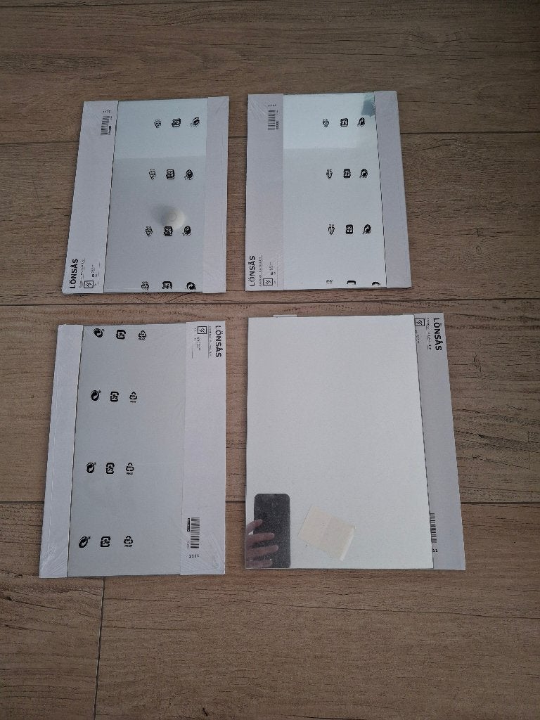 Set of 4 Spiegels (21 x 30 cm) van Ikea (Lonsas), Neuf, Moins de 100 cm, Enlèvement, Rectangulaire