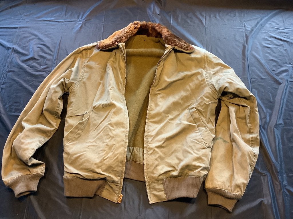 Blouson Tankiste authentique ww2 terrain modif Col B9 USAAF, Enlèvement ou Envoi