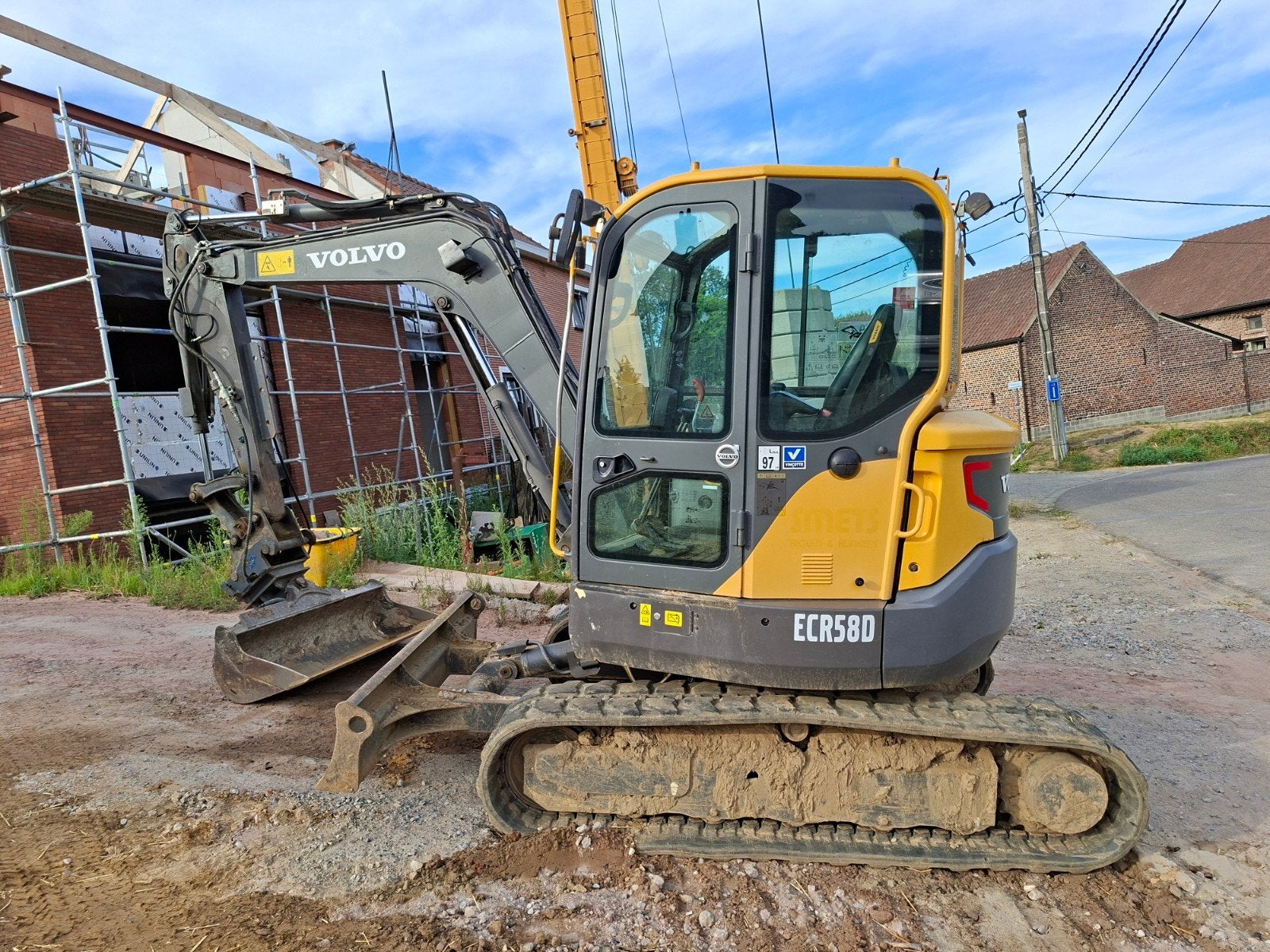 volvo ecr 58d, Trottoir