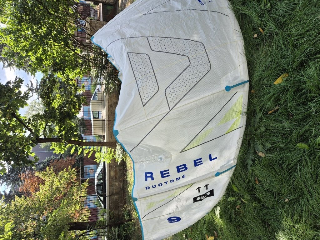 Duotone Rebel SLS 9m 2025 Concept Blue - perfecte staat, Ophalen of Verzenden, Gebruikt, 9 m², Kite