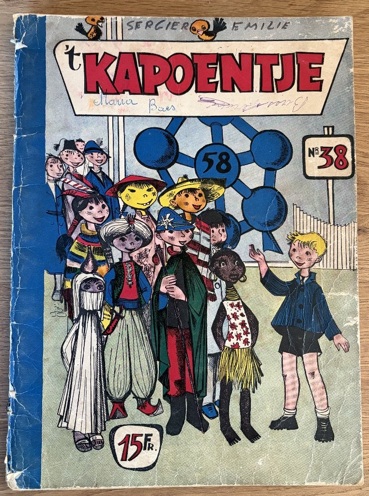 t Kapoentje 38 - 1e druk (1958) Strip, Boeken, Stripverhalen, Eén stripboek, Ophalen of Verzenden, Gelezen