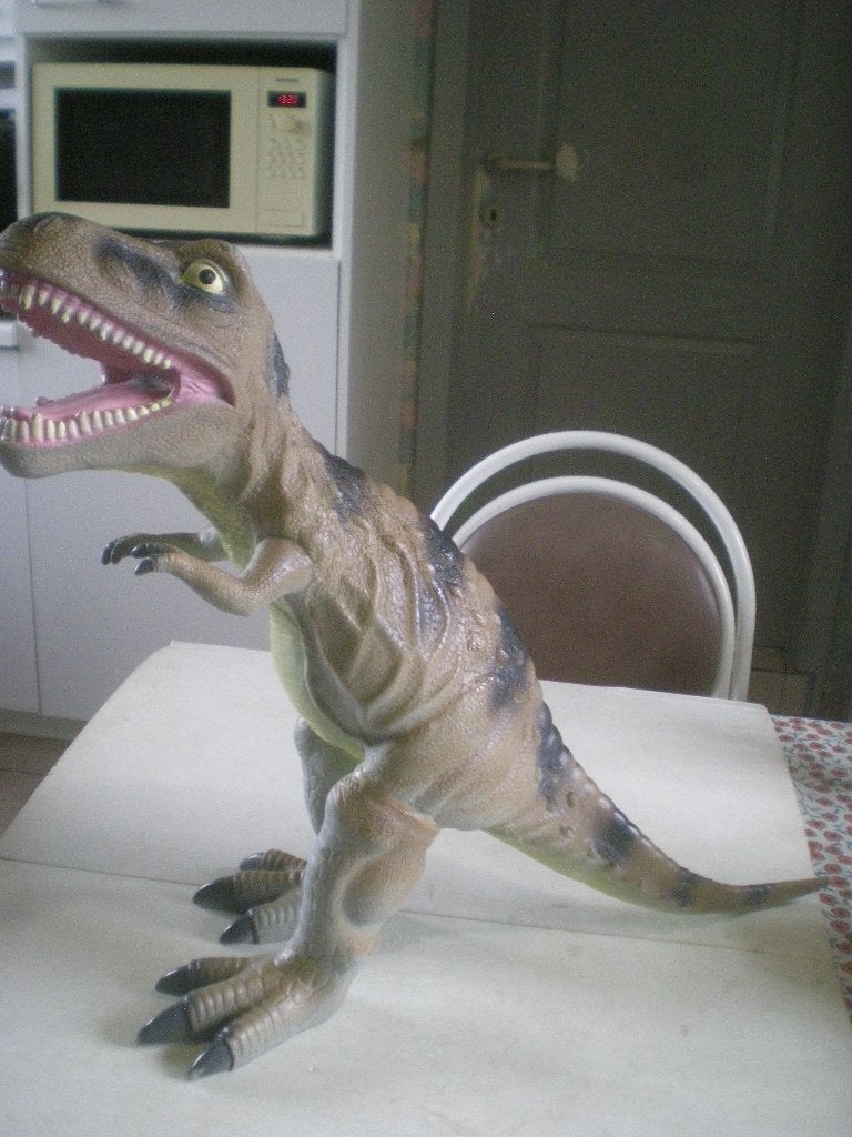 reuze dino, 70 cm, Kinderen en Baby's, Speelgoed | Actiefiguren, Ophalen of Verzenden, Zo goed als nieuw