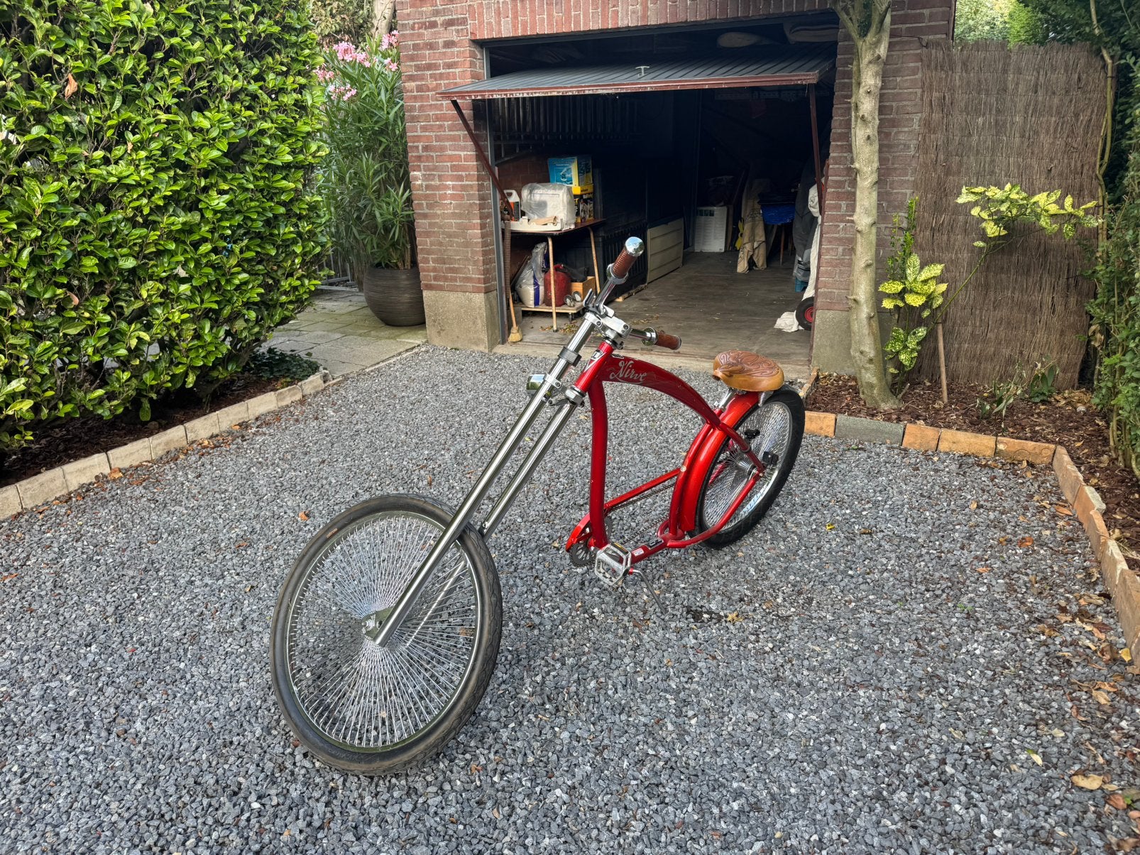 Nerve fiets zo goed als nieuw, Vélos & Vélomoteurs, Vélos | Cruisers & Lowriders, Lowrider, Frein à rétropédalage, 59 cm ou plus