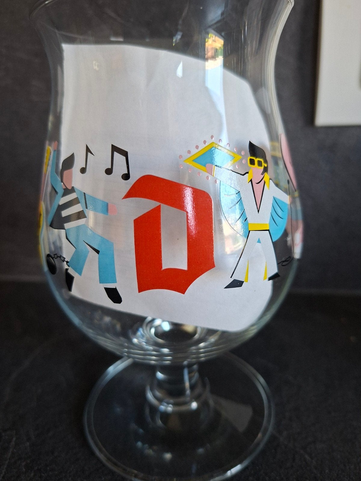 Duvel glas Memphis (Elvis Presley)., Collections, Marques de bière, Enlèvement ou Envoi, Duvel