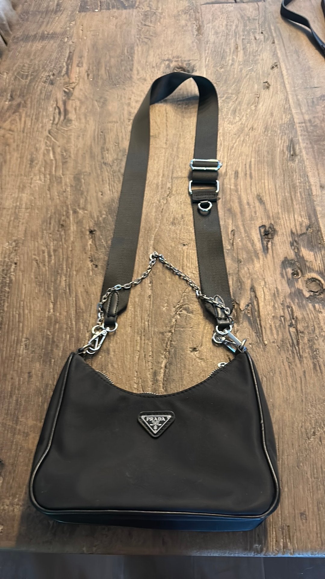 Sac à main Prada en parfait état, Enlèvement ou Envoi, Comme neuf, Noir