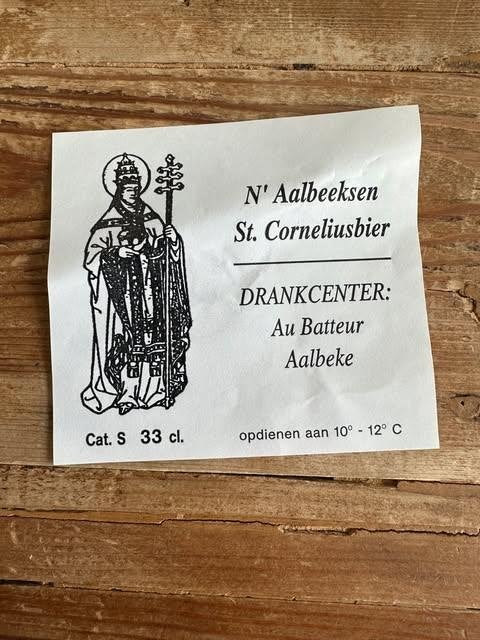 n' Aalbeeksen st. Corneliusbiet etiket label 33 cl, Enlèvement ou Envoi, Comme neuf, Autres types, Autres marques