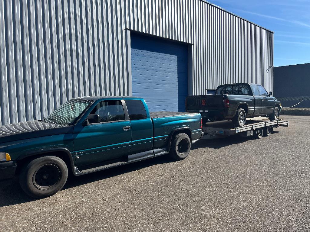 Dodge ram 5.2 lpg maart 1997, Auto's, Automaat, Achterwielaandrijving, 8 cilinders, Leder