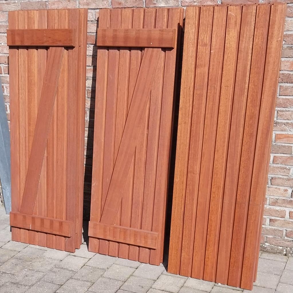 Houten vensterluiken, Ophalen, Gebruikt