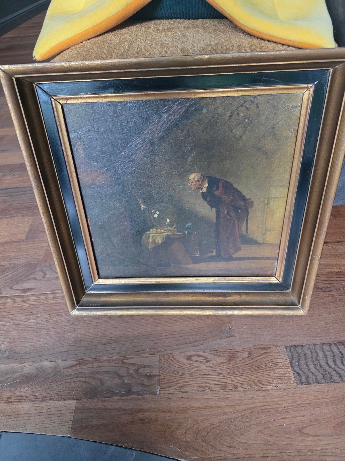 Schilderij op de doek  l'alchemist ., Ophalen of Verzenden, Doek
