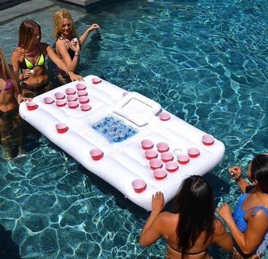 Matelas beerpong glacière (filles et accessoires non inclus), Ophalen